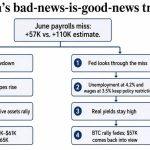 Bitcoin rally hinges on whether the Fed buys into the weak jobs report after bad miss