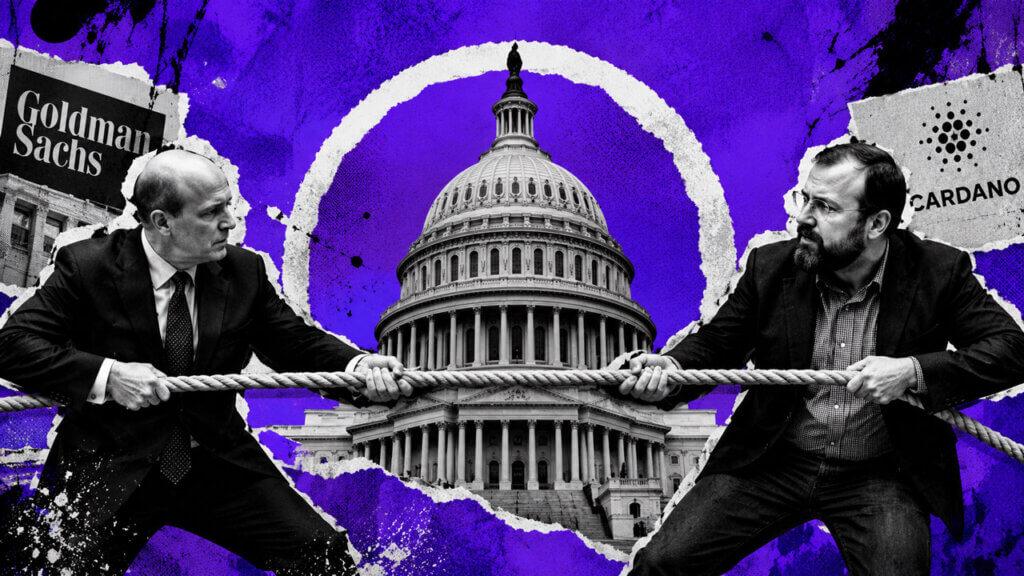 CLARITY Act splits Wall Street and crypto as Goldman Sachs breaks with banks and Charles Hoskinson backs Warren
