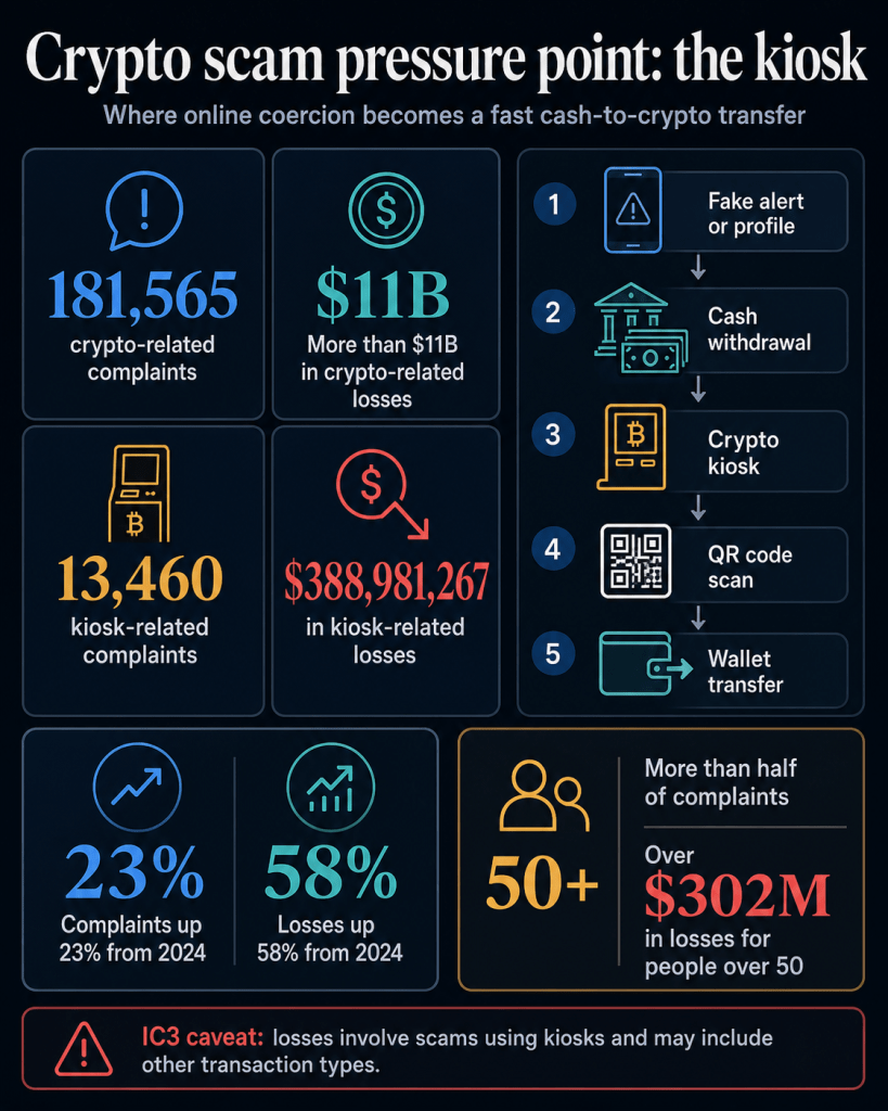 Why Bitcoin ATMs are becoming the last stop in America’s $11B crypto scam pipeline