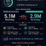 Sam Altman’s Worldcoin cuts WLD unlocks by 43% but 4.9B tokens still need to prove demand