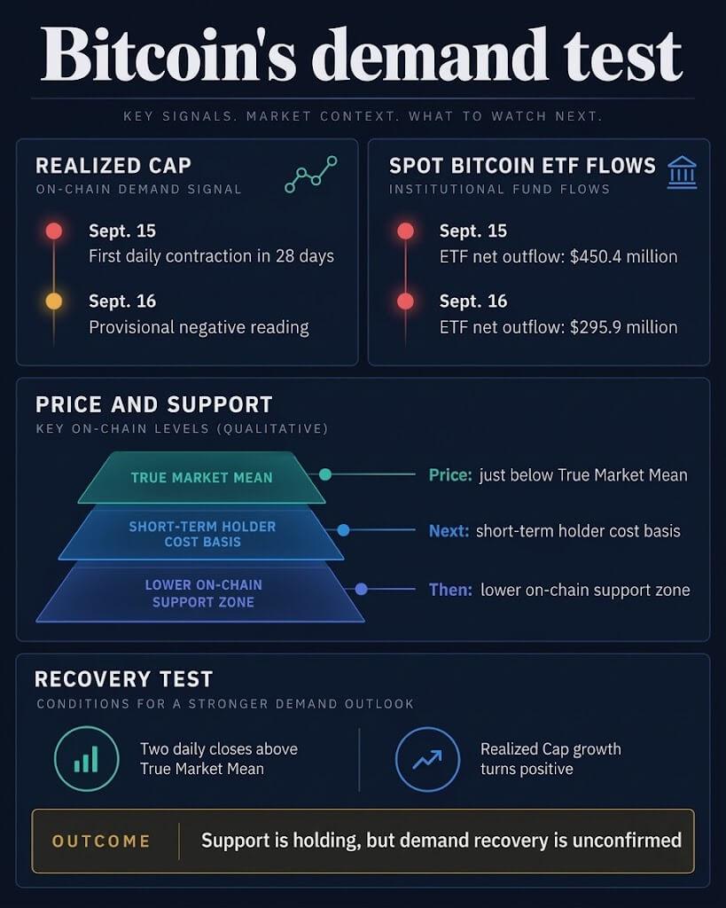 Bitcoin’s Realized Cap contracts for the first time in a month as BTC price faces a $71,300 risk