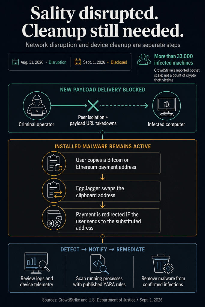 Active crypto address “copy and paste attack” threatens users even after major malware cleanup cut off hackers