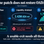 Cardano’s Splash fix patches the exploit, but leaves 2.4M ADA missing and holders trapped